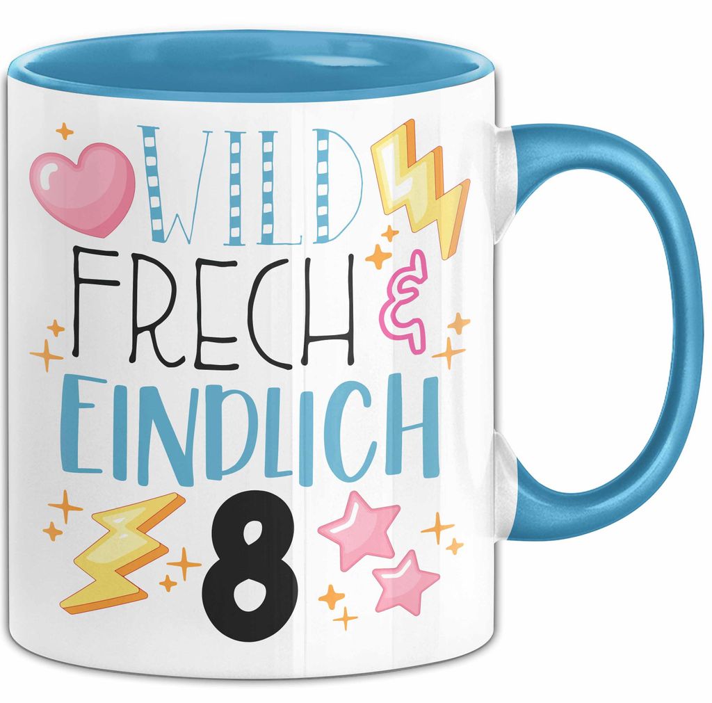 Witzige Tasse Geschenk Wild Frech Und Einfühlsam Süßes Design (Blau)