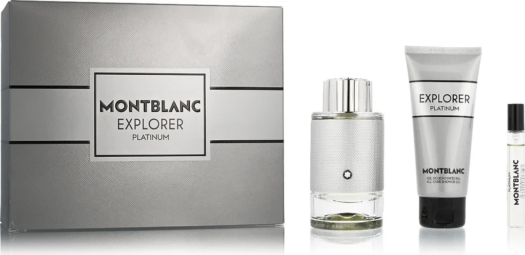Coffret Montblanc Explorer Platinum EDP 100ml avec Gel Douche et Mini