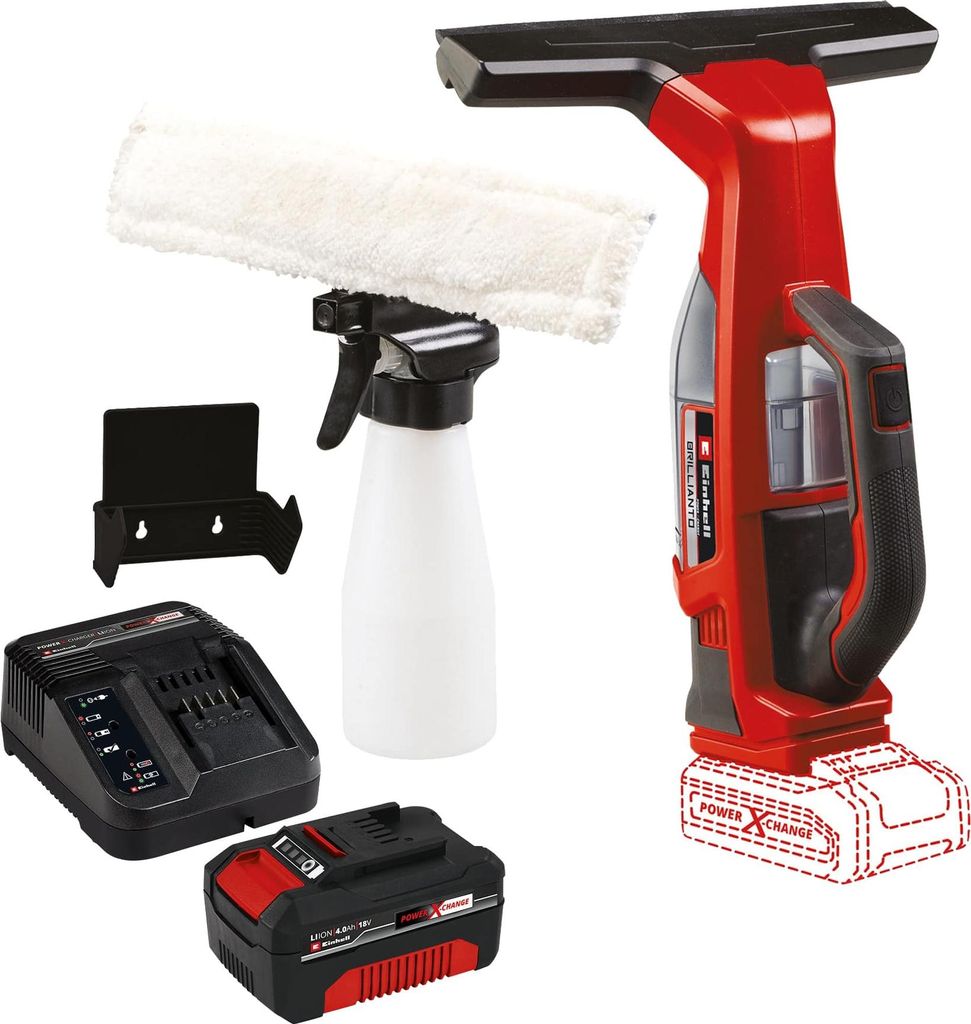 EINHELL Akku-Fensterreiniger Brillianto Kit (1x 4,0 Ah)