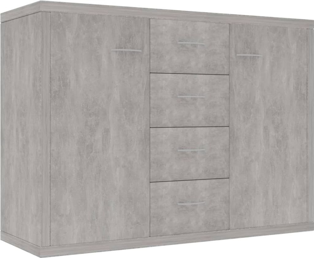 Sideboard Betongrau 88x30x65 cm Holzwerkstoff