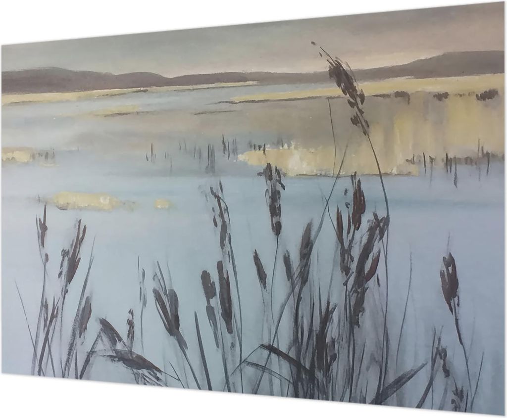 Wandtapete - Dekorative Tapete für Wohnzimmer - Tapetenfolie für Wanddekoration - 312x219 cm - Ein ruhiger See