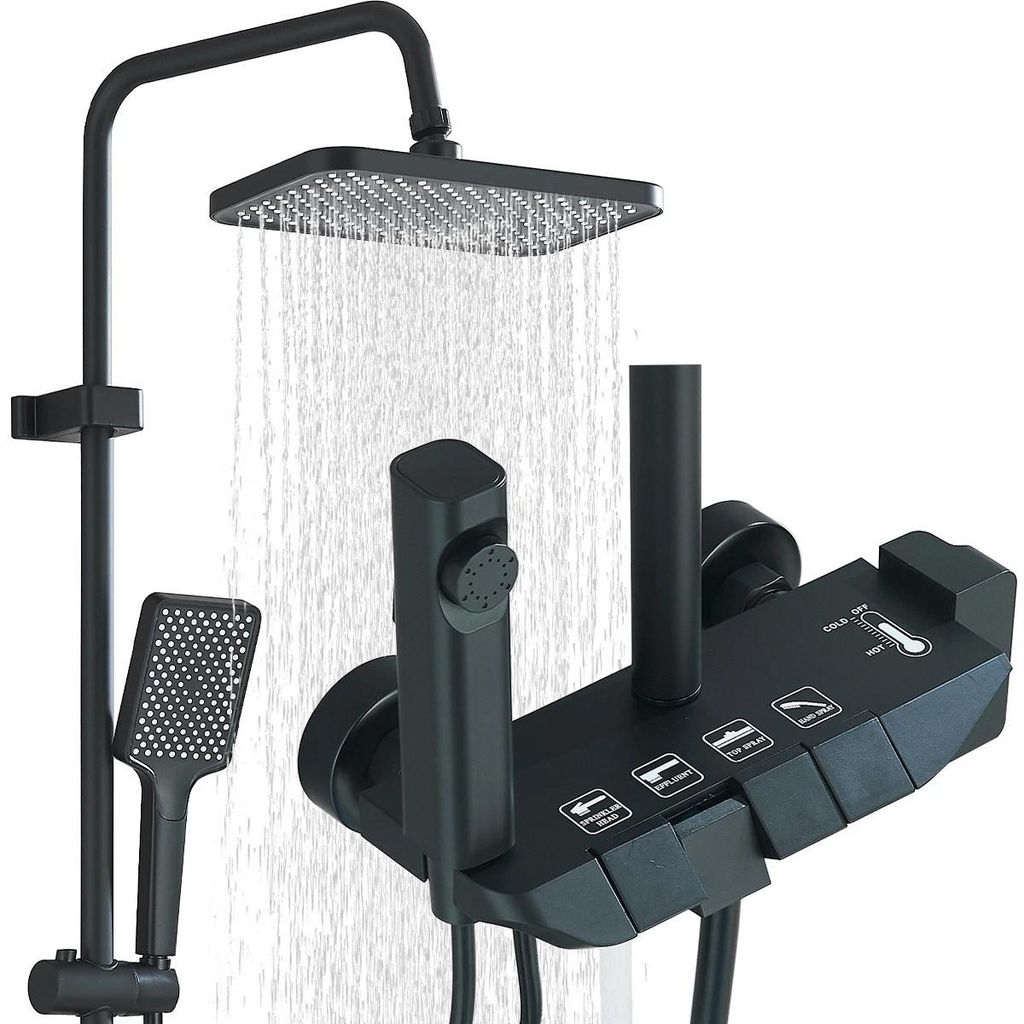 Duschsystem 4 Wasserausgabe Modi, Duscharmatur Produktbild 