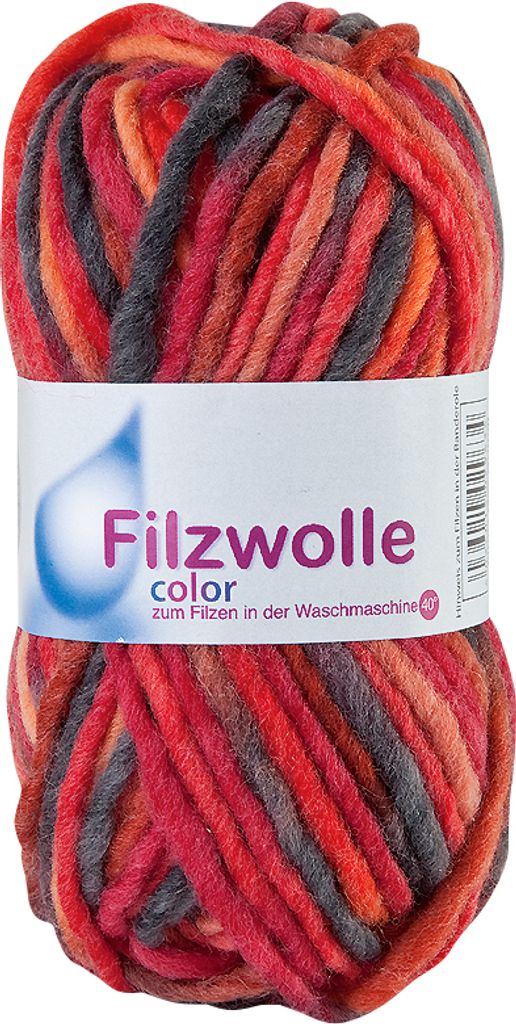 Filzwolle Color, 50 g Kirsche 21