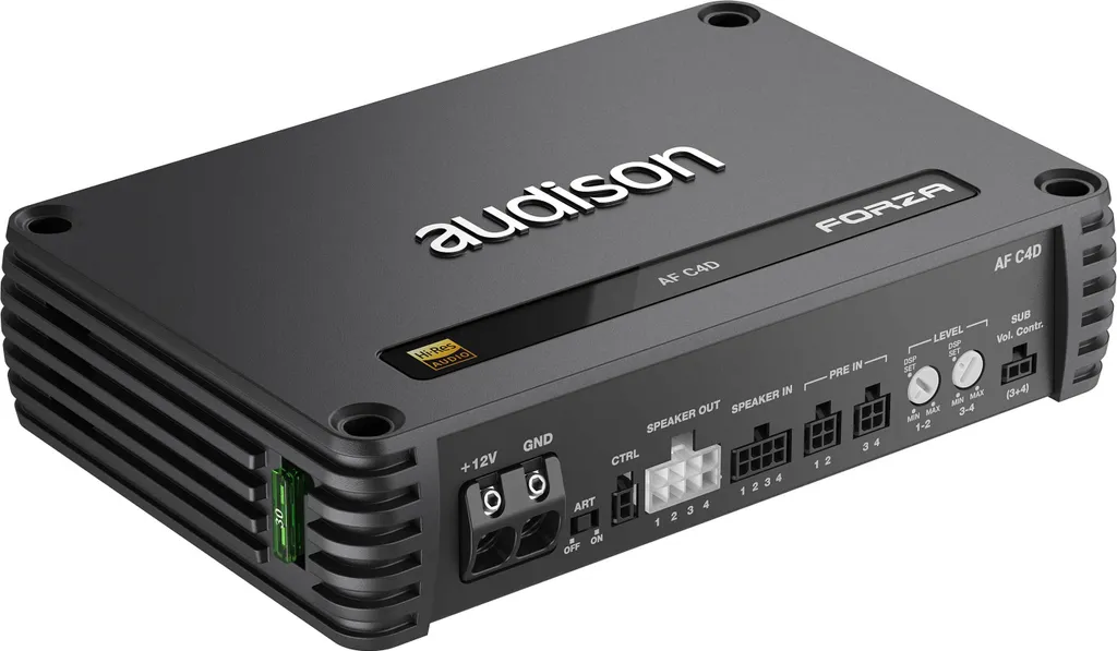 Audison AF C4D Amplificateur Classe D 4 Canaux Compact et Puissant