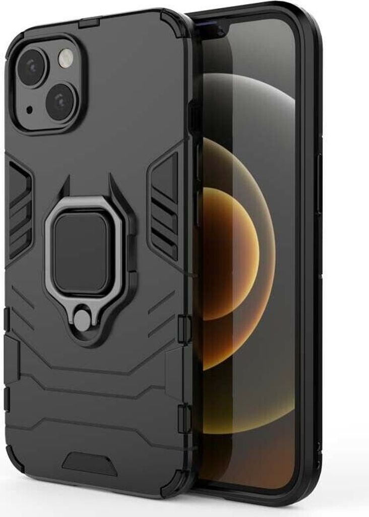 Hülle für Apple iPhone 13 - Outdoor Handy Schutzhülle Hybrid Case - Schwarz