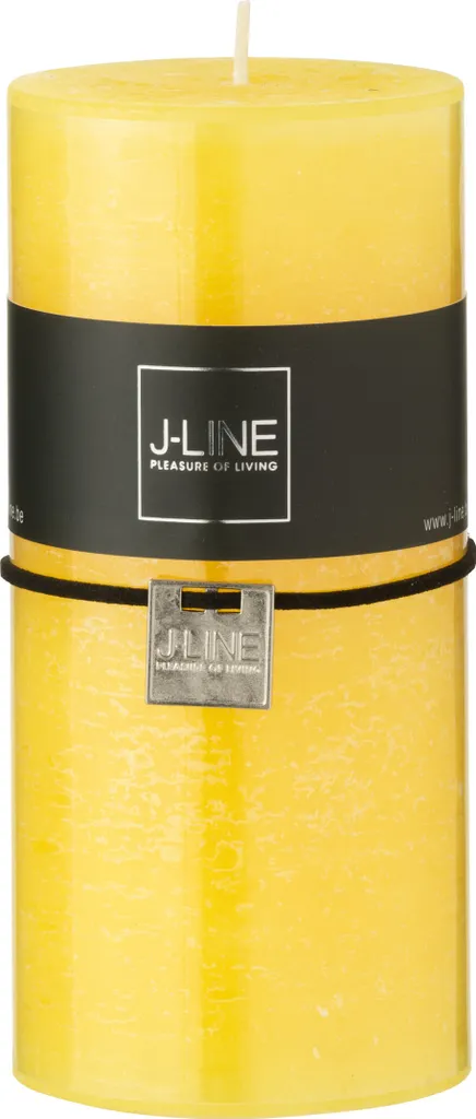 Bougie Ambiance Jaune J-Line 52S - Idéal pour Déco de Table de Fête