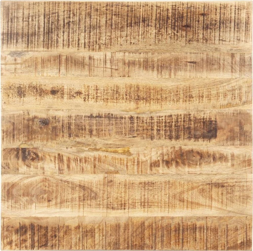 The Living Store Tischplatte Massivholz Mango 25-27 mm 70x70 cm