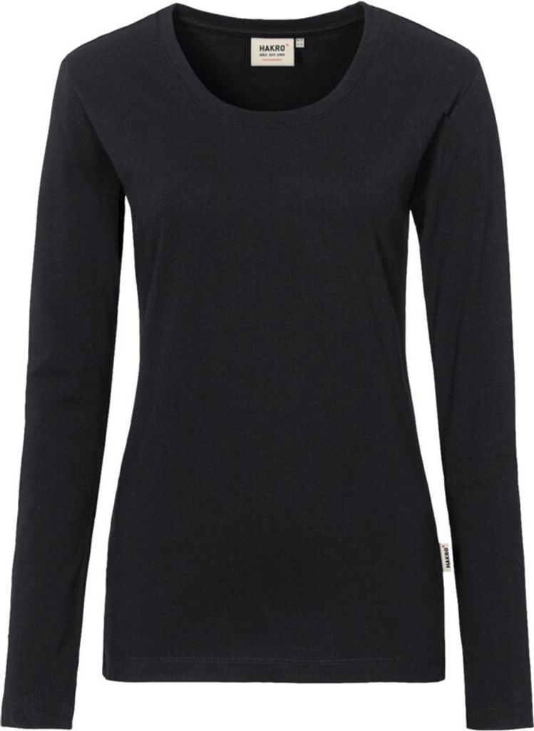 HAKRO Damen Longsleeve Mikralinar 179, schwarz, 5XL