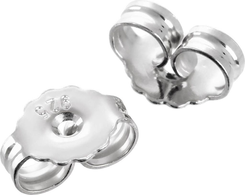 1 Paar 925er Sterlingsilber 5,4mm Gegenstecker Butterfly Verschluss