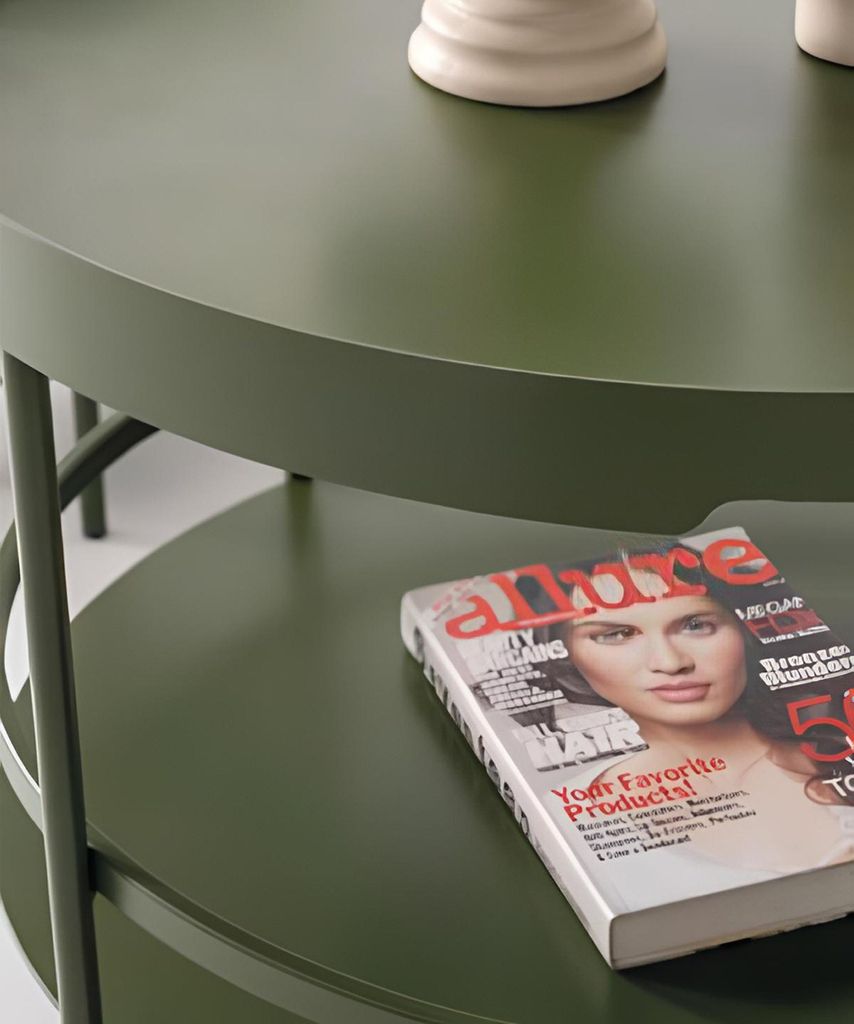 Grüner Wohnzimmer Couchtisch Ablagetisch Metalltisch Edle Möbel