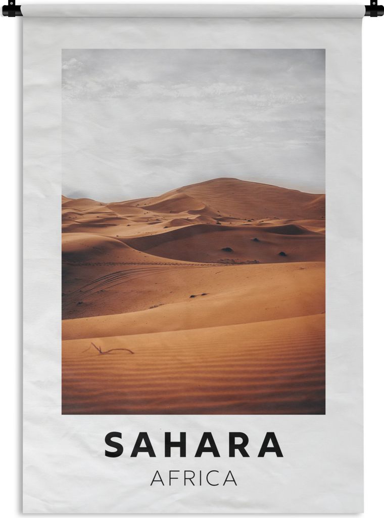 MuchoWow Wandteppich Wandbehang Sand - Afrika - Natur 120x180 cm Tapisserie Dekoration Wandtuch - Schlafzimmer - Dekorationen für das Haus