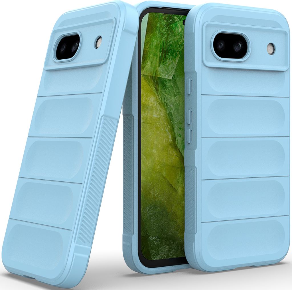 Handyhülle für Google Pixel 8A Weich TPU Silikon Stossfest Anti-rutsch Hülle Blau