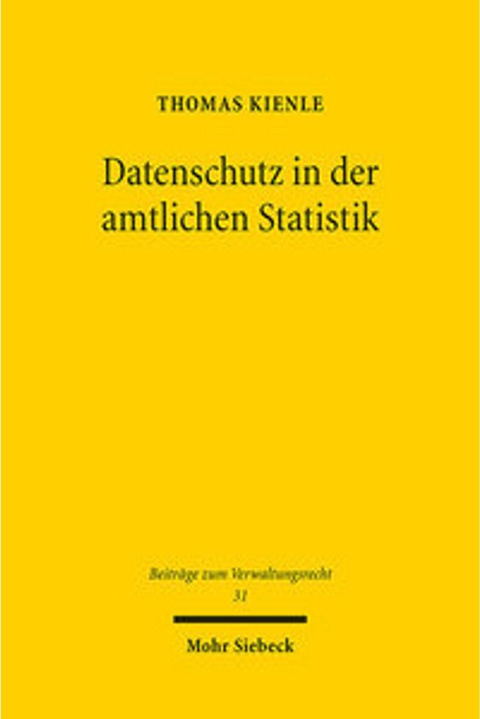 Datenschutz in der amtlichen Statistik