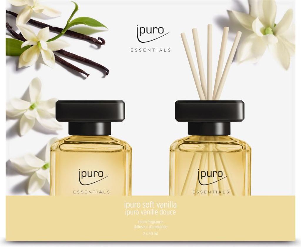 ipuro Essentials Raumduft soft vanilla 2 x 50 ml Produktbild 