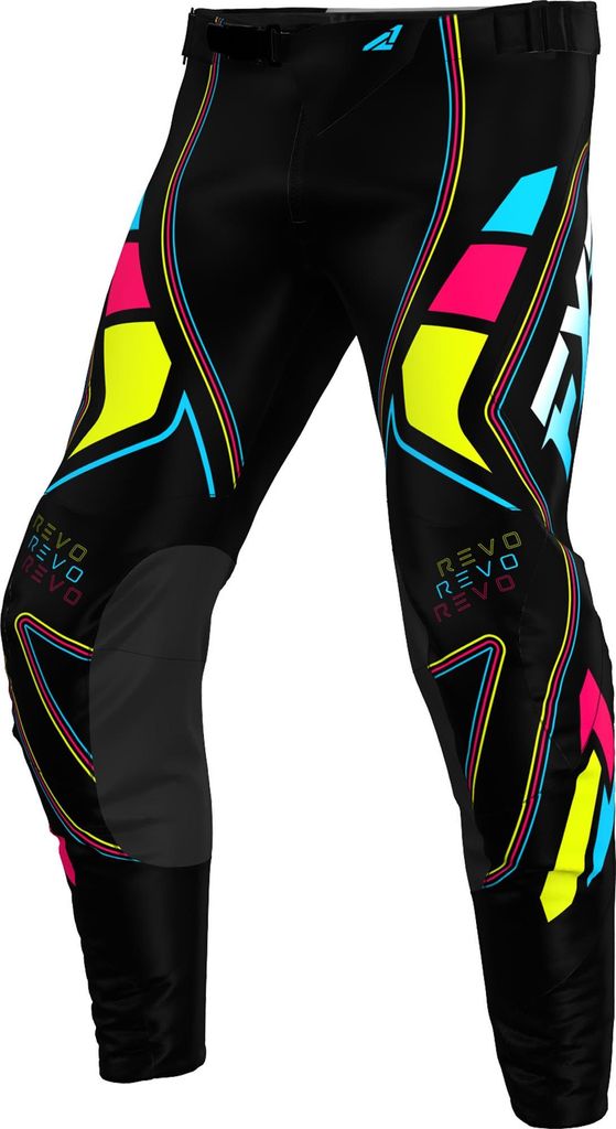 FXR Revo Velocity Motocross Hose, schwarz/blau/gelb, 36