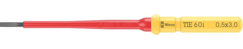 Wera Kraftform Kompakt VDE 60 i 0,5x3,0x157 mm TIE SB Elektriker Schlitz Wechselklinge 3.0 mm (05006551001)