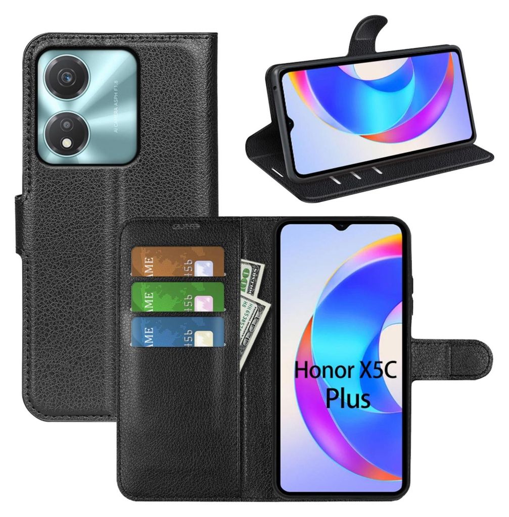 Handy Tasche für Honor X5C/ X5C Plus Hülle Wallet Case Produktbild 