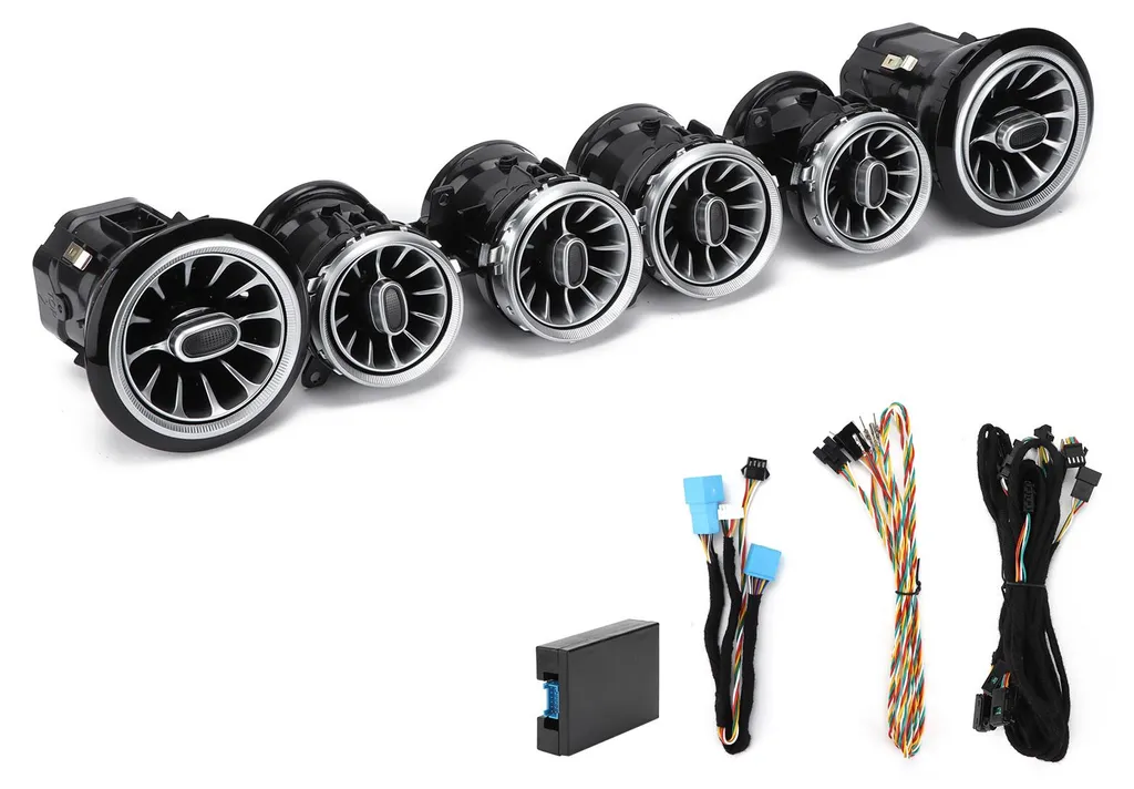 Aérateurs Turbine Lumineux LED Mercedes Classe E W213 Intérieur 64 Coul