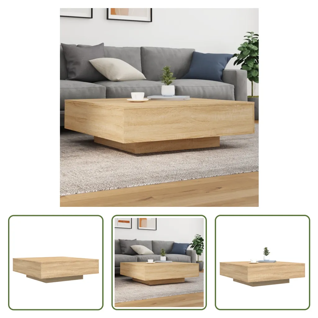 Tavolo da Fumo Rovere Sonoma 100x100x31 | The Living Store