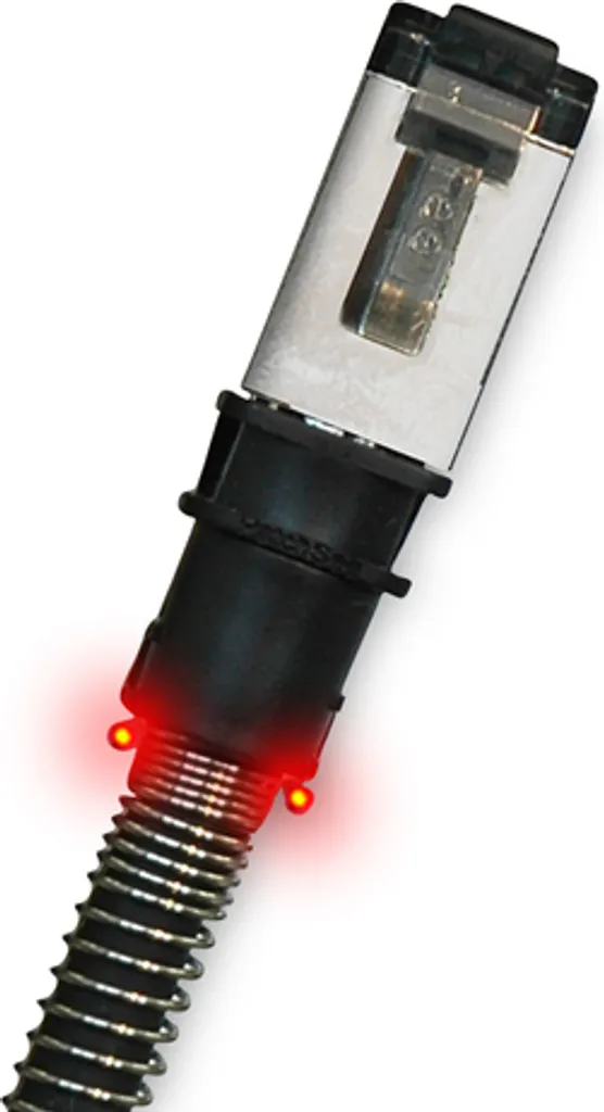 Câble RJ45 PatchSee 6.1m Cat 6A FTP noir avec repérage lumineux direct