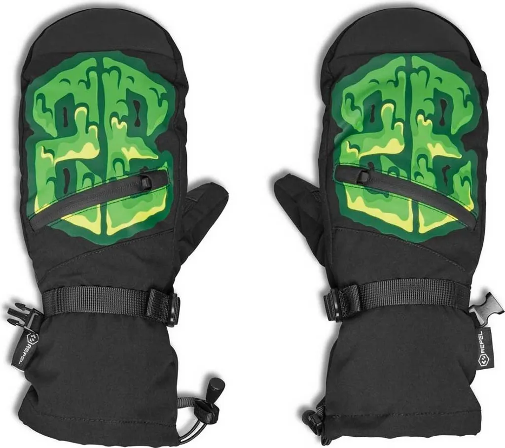 Moufles Thirtytwo Corp Noir Imperméables et Robustes pour Jeune Rider