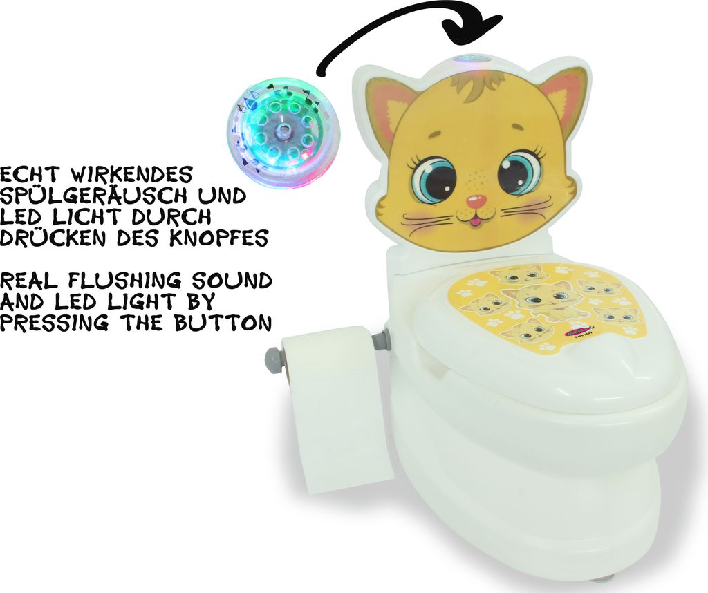 Jamara BAY Töpfchen Katze   21,5cm Sitzhöhe Max.25KG weiß Produktbild 