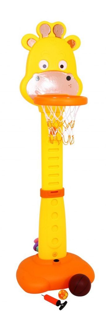 Giraffe 4-in-1-Sportset für Kinder ab 3 Jahren, Basketball + Körbe + Darts + Messlatte