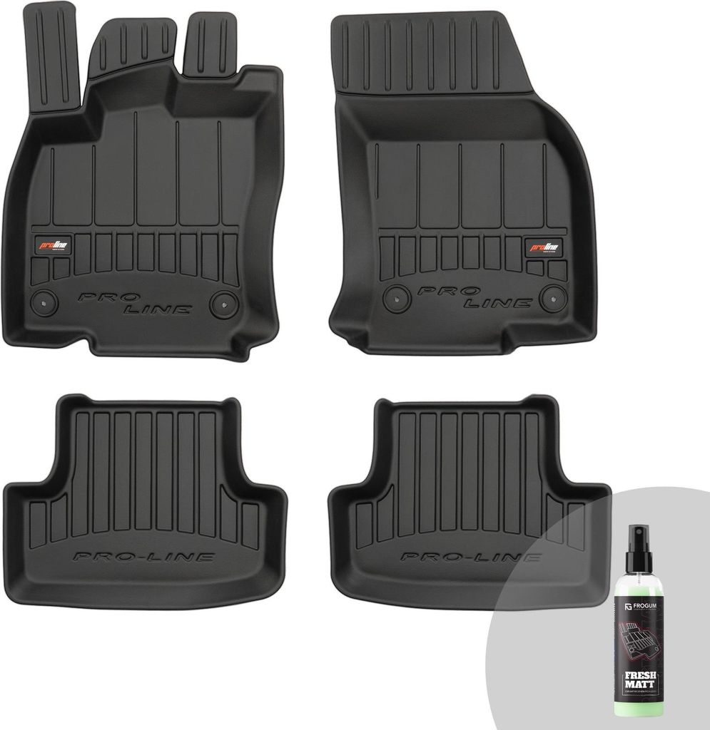 FROGUM ProLine 3D Gummimatten Exklusiven Auto Fußmatten Autofussmatten für Audi Q2 2016-2020