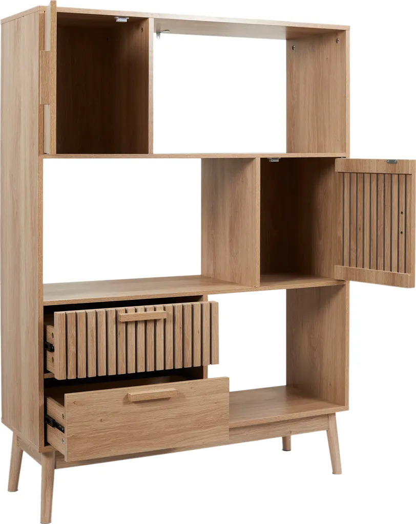 Bibliothèque Klaus modulable avec 5 grands compartiments de rangement - 3