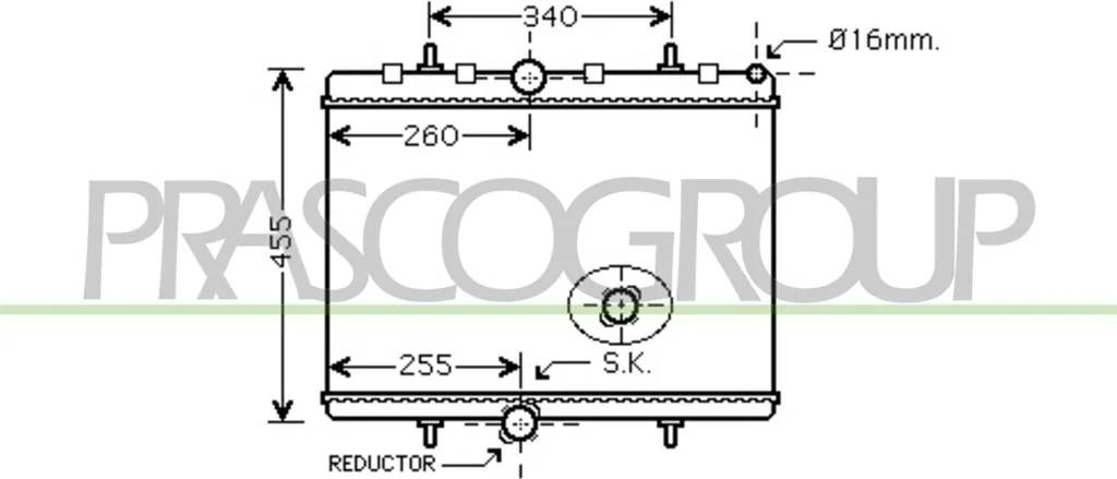 Solution anti-surchauffe : Radiateur PRASCO CI942R002 pour Expert et Jumpy
