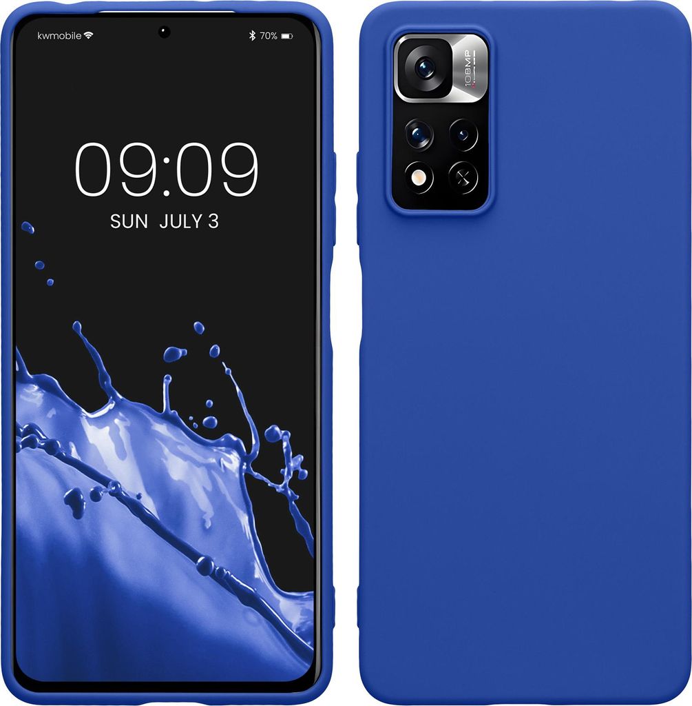 kwmobile Hülle kompatibel mit Xiaomi Redmi Note 11 Pro / Note 11 Pro (5G) / Note 12 Pro (4G) Hülle - weiches TPU Silikon Case - Cover geeignet für