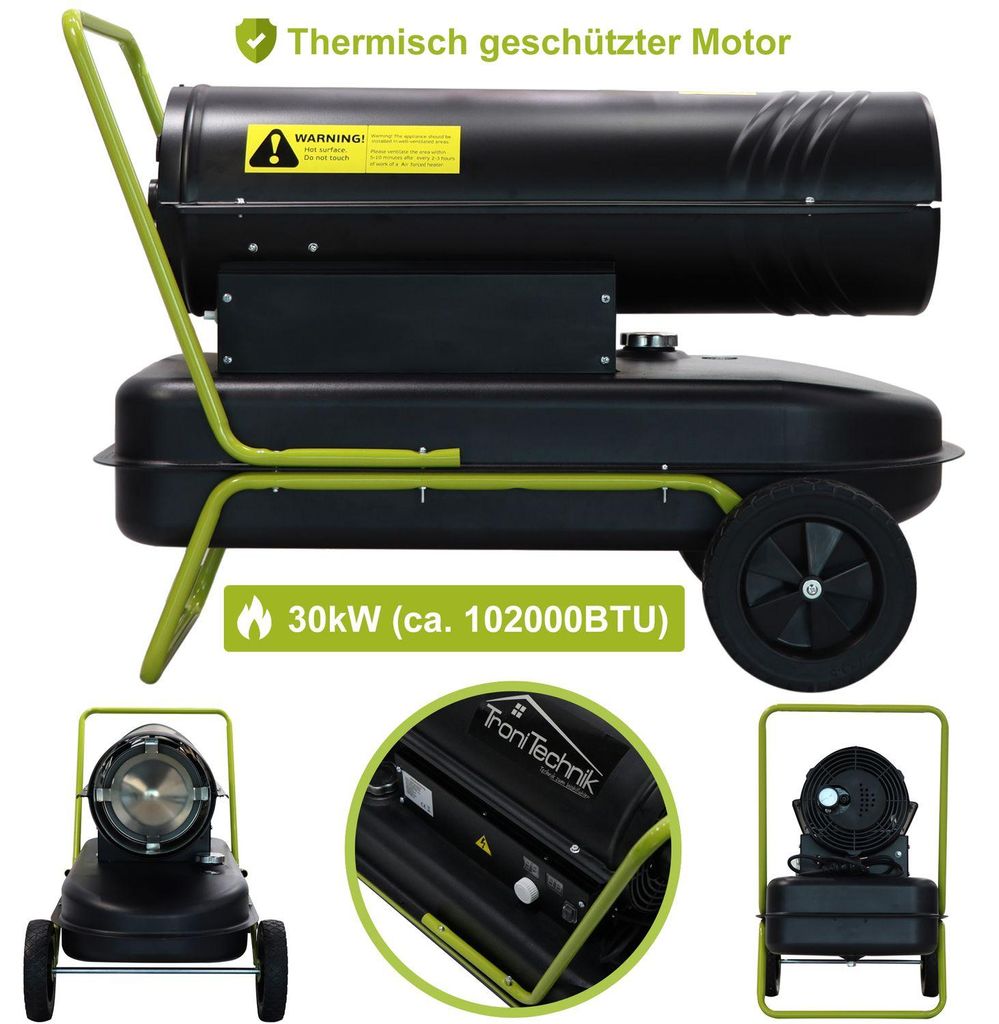 TroniTechnik® Heizkanone Dieselheizgebläse Dieselheizer Produktbild 