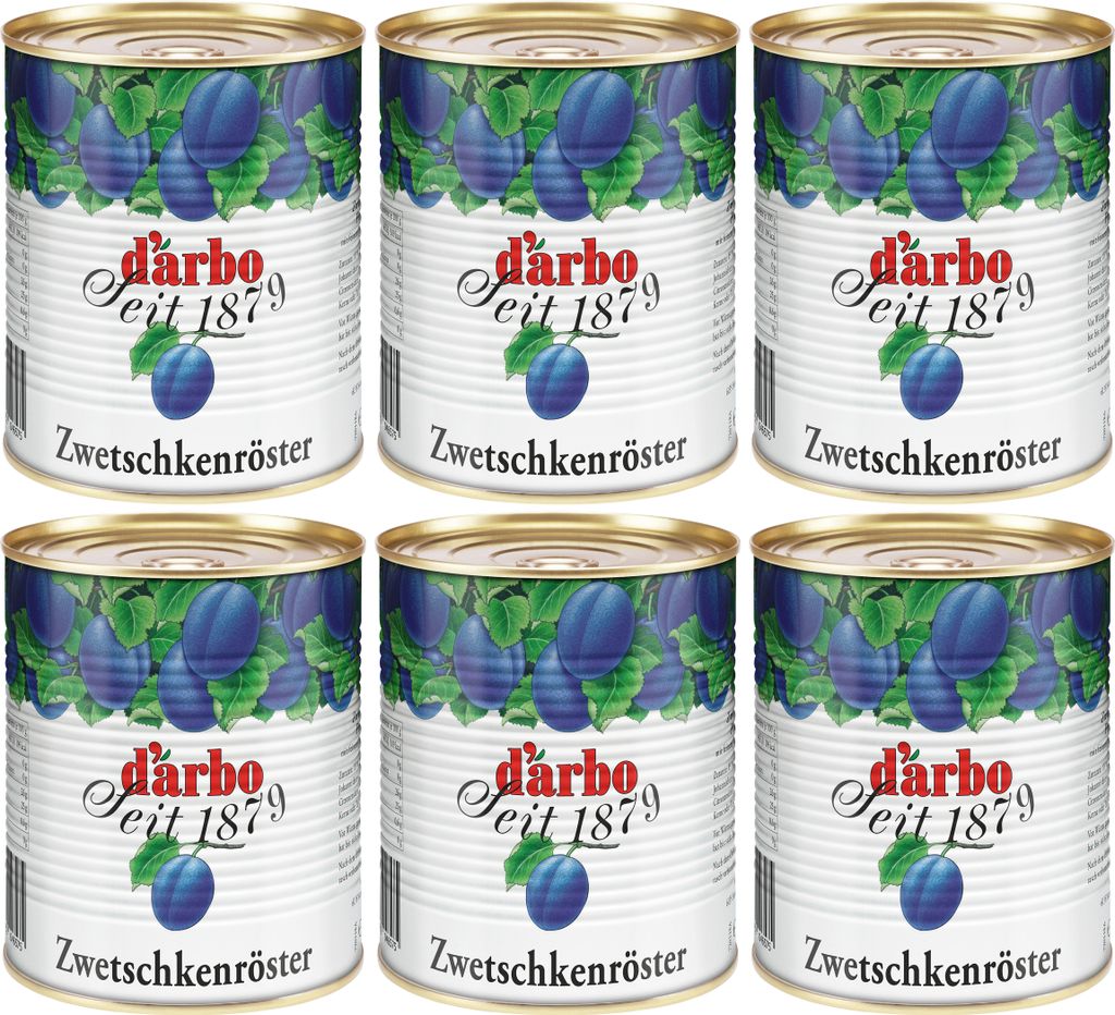 Food-United ZWETSCHKEN-RÖSTER 2x 880g Fruchtdessert Produktbild 
