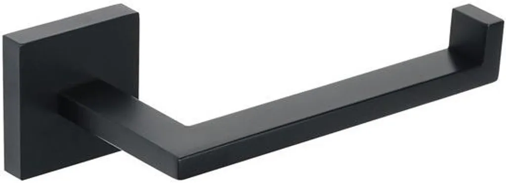 Porte-papier hygiénique 15 cm en acier inox noir pour fixation murale