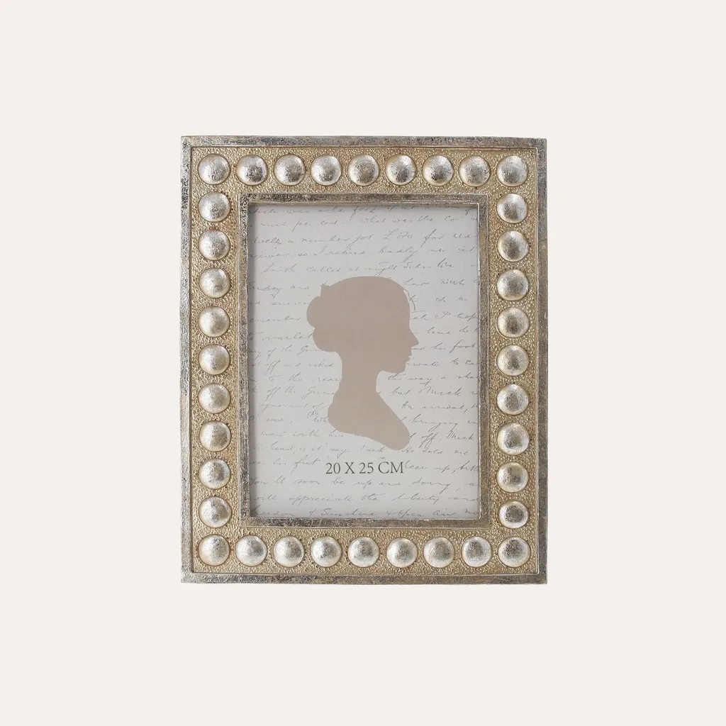 Grand cadre photo 24x19 cm argenté KEYHOMESTORE idéal cadeau et déco