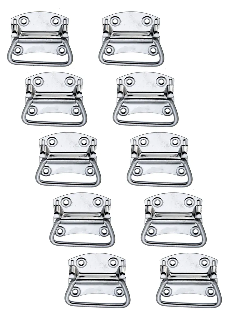 Poignée de transport pour malles et flight cases Alberts inox 92x80mm