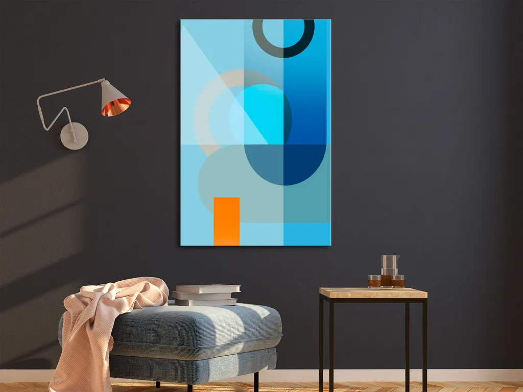 Offerta Quadro Moderno Blu 40x60 - Tela Canvas Alta Qualità - 2