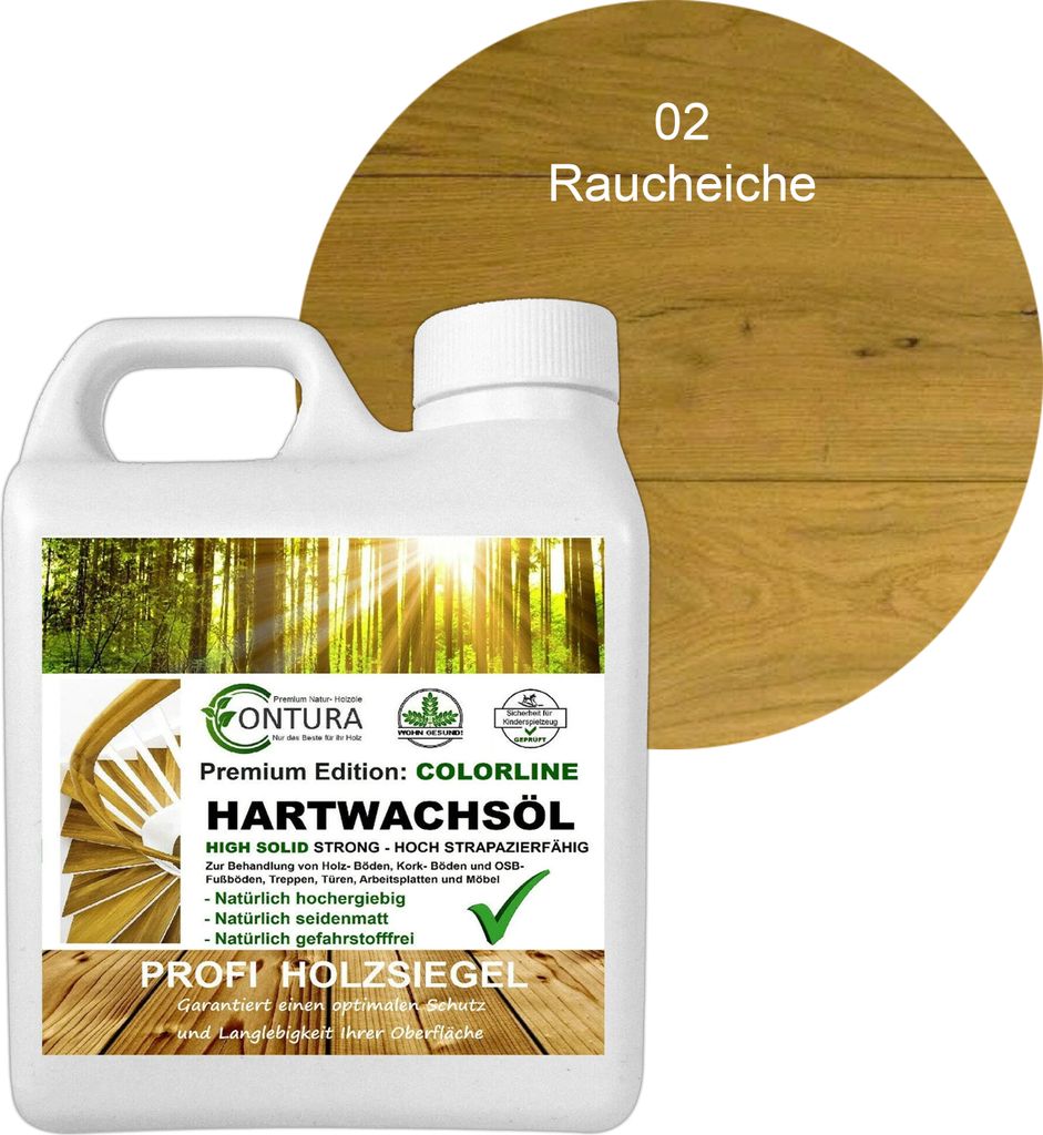 Contura 1 Liter FARBIGES Hartwachsöl Colorline Premium Produktbild 
