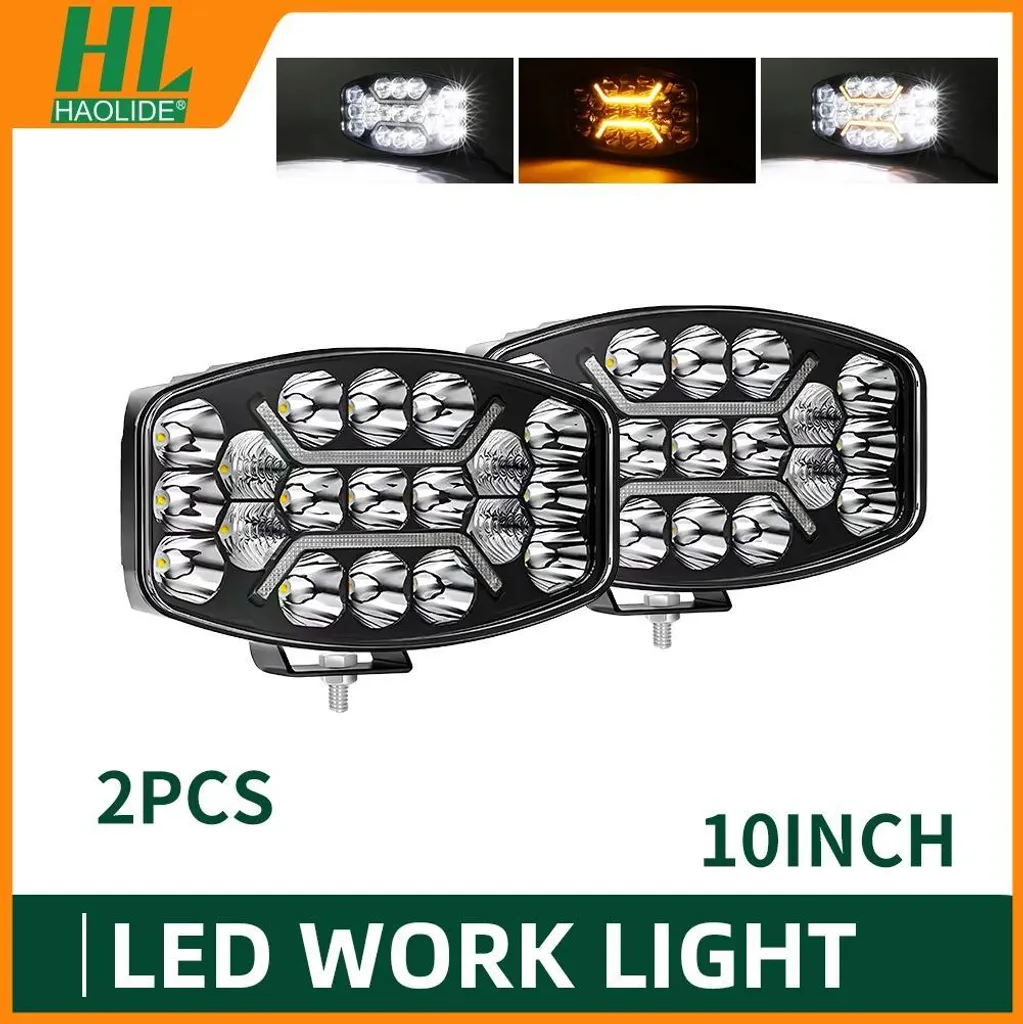 Lampe de travail LED haute luminosité IP65 étanche - Pack de 2 unités