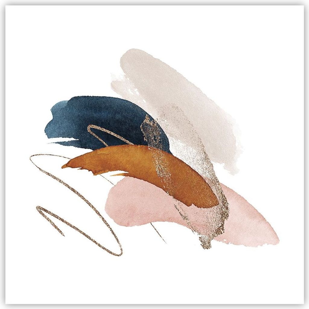 Poster - Poster ohne Rahmen - Die Farben Abstraktion Stück - 60x60 cm - Wand Bild - Wanddeko - Wandbilder - Kunstposter - Wandposter - Bilder - Ku...