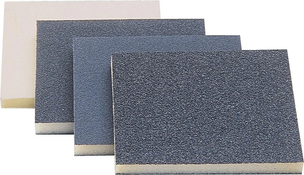 Bloc à poncer flexible 123x98mm grain 180 pour surfaces incurvées