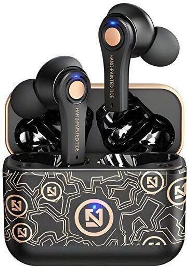 MODFU Kopfhörer Bluetooth 5.3 Wireless Kabellos In-Ear True Wireless Earbuds Tragbare Ladehülle Stereo Headset mit Mikrofon für Android iPhone S...