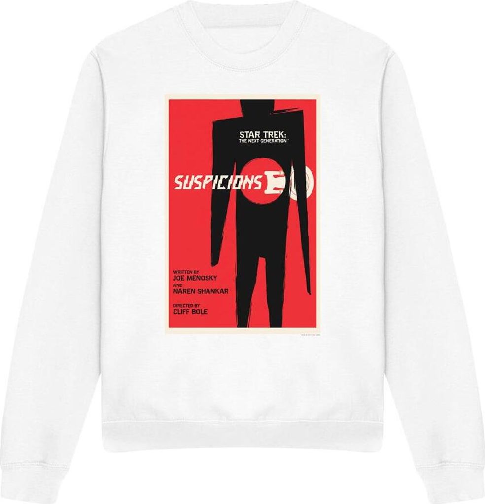 Star Trek - "The Next Generation Season 6 Episode 22" Sweatshirt für Herren/Damen Uni TV11964 (XL) (Weiß)