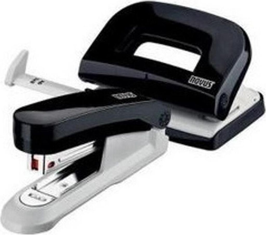 Novus Set - Hefter E 15 + Locher E 210 - schwarz Produktbild 