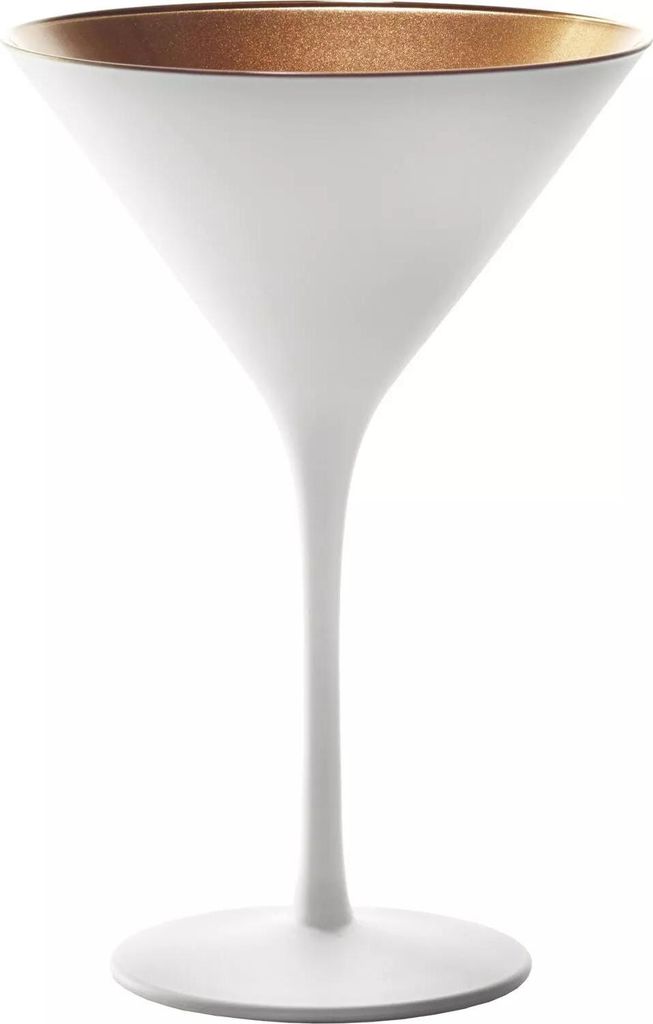 Stölzle Lausitz Set 6 Stück ELEMENTS Cocktailschale weiss-bronze 140 00 25 EL088 | EAN 4012632224781