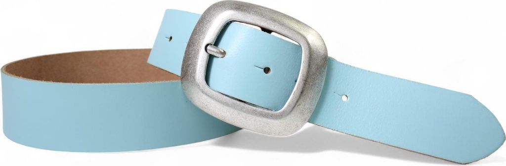FRONHOFER Damengürtel 4 cm, große Schnalle in altsilbern, echt Leder Gürtel