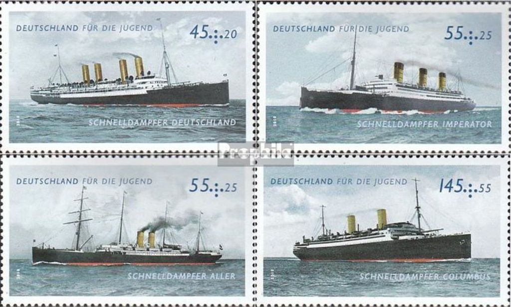 Briefmarken BRD (BR.Deutschland) 2010 Mi 2809-2812 Produktbild 