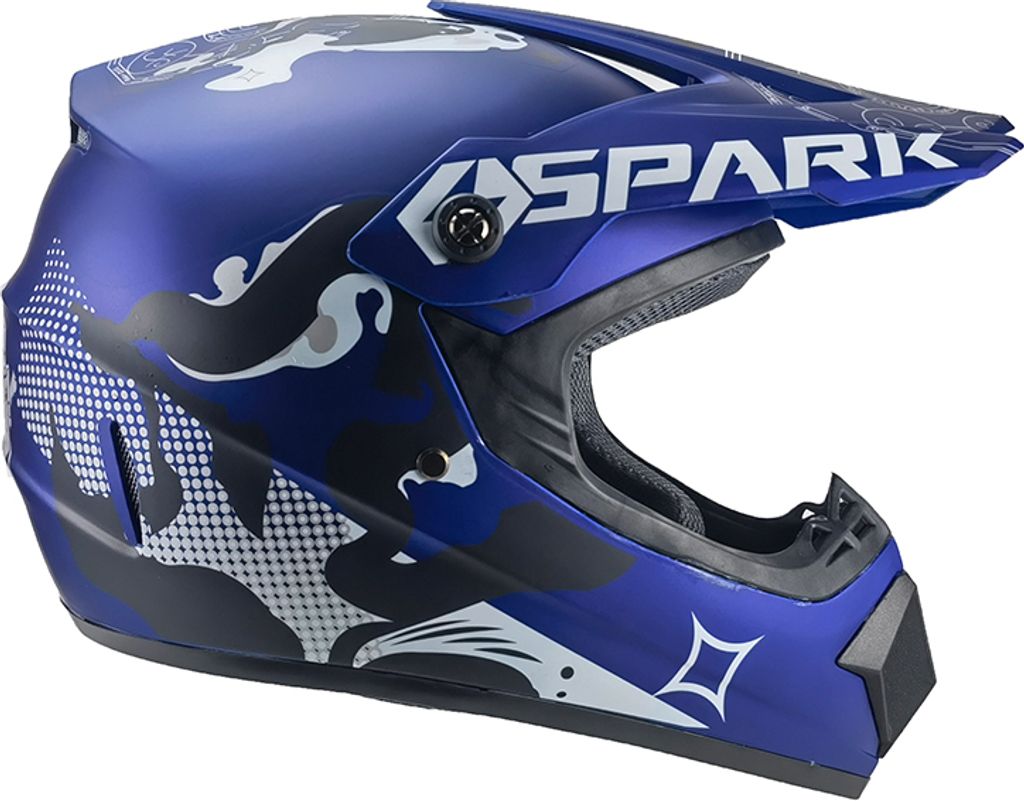 Crosshelm Racing grün Größe M Motocrosshelm