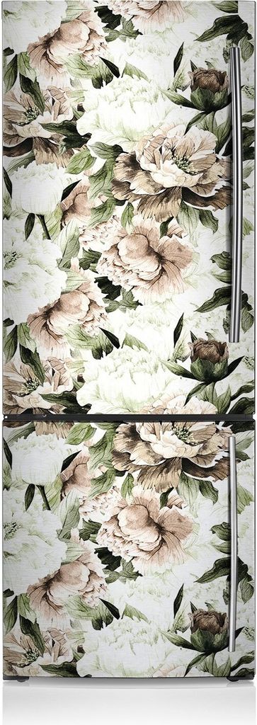 Magnetfolie Aufkleber Kühlschrankmagnete 70x190 cm - Blühende Pfingstrosen