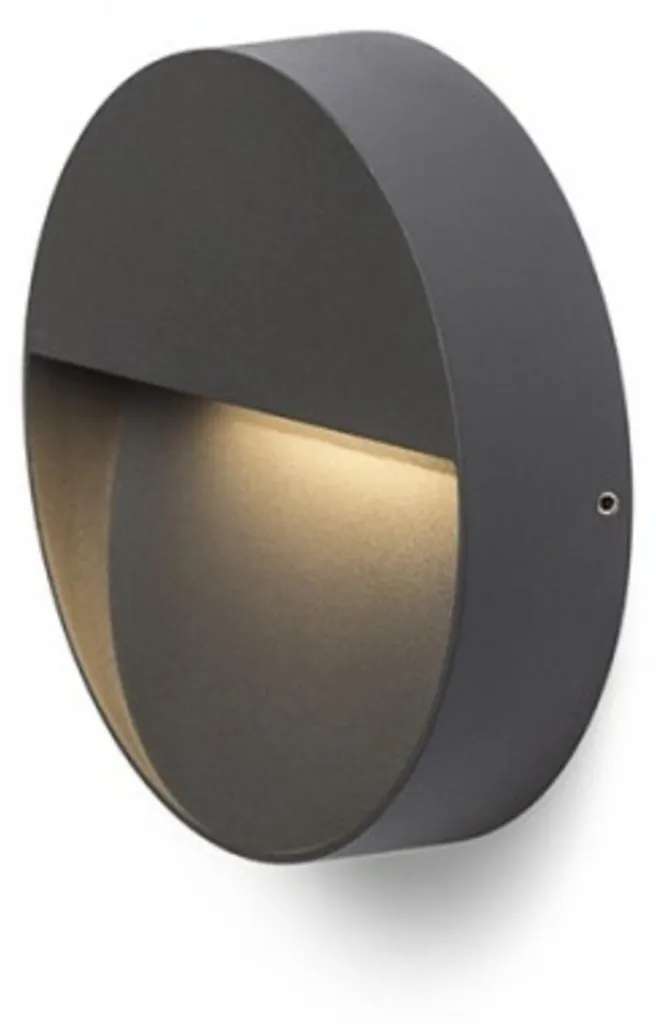 Luminaire extérieur LED AQILA R Anthracite IP54 6W 3000K applique murale